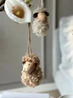 VIAMAJA Pynte Genstande|Påske<Hængende Fluffy Får - Flere farver