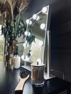 VIAMAJA Spejle|Badeaccessories<Hollywood Makeup Spejl - Hvid