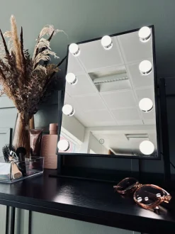 VIAMAJA Badeaccessories<Hollywood Makeup spejl med lys - Black