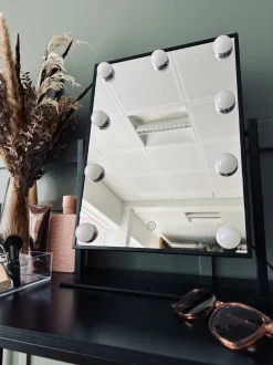 VIAMAJA Badeaccessories<Hollywood Makeup spejl med lys - Black