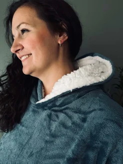 VIAMAJA Homewear<Hoodie Fleece Blue - S-XL