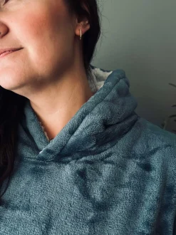 VIAMAJA Homewear<Hoodie Fleece Blue - S-XL