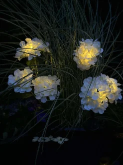 VIAMAJA Lys Og Led|Udendørs Led<Hortensia med solceller - Hvid