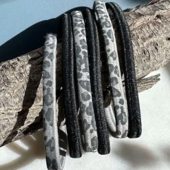 VIAMAJA Hår Accessories<Hårelastikker Black / Grey Leo - 2 mix