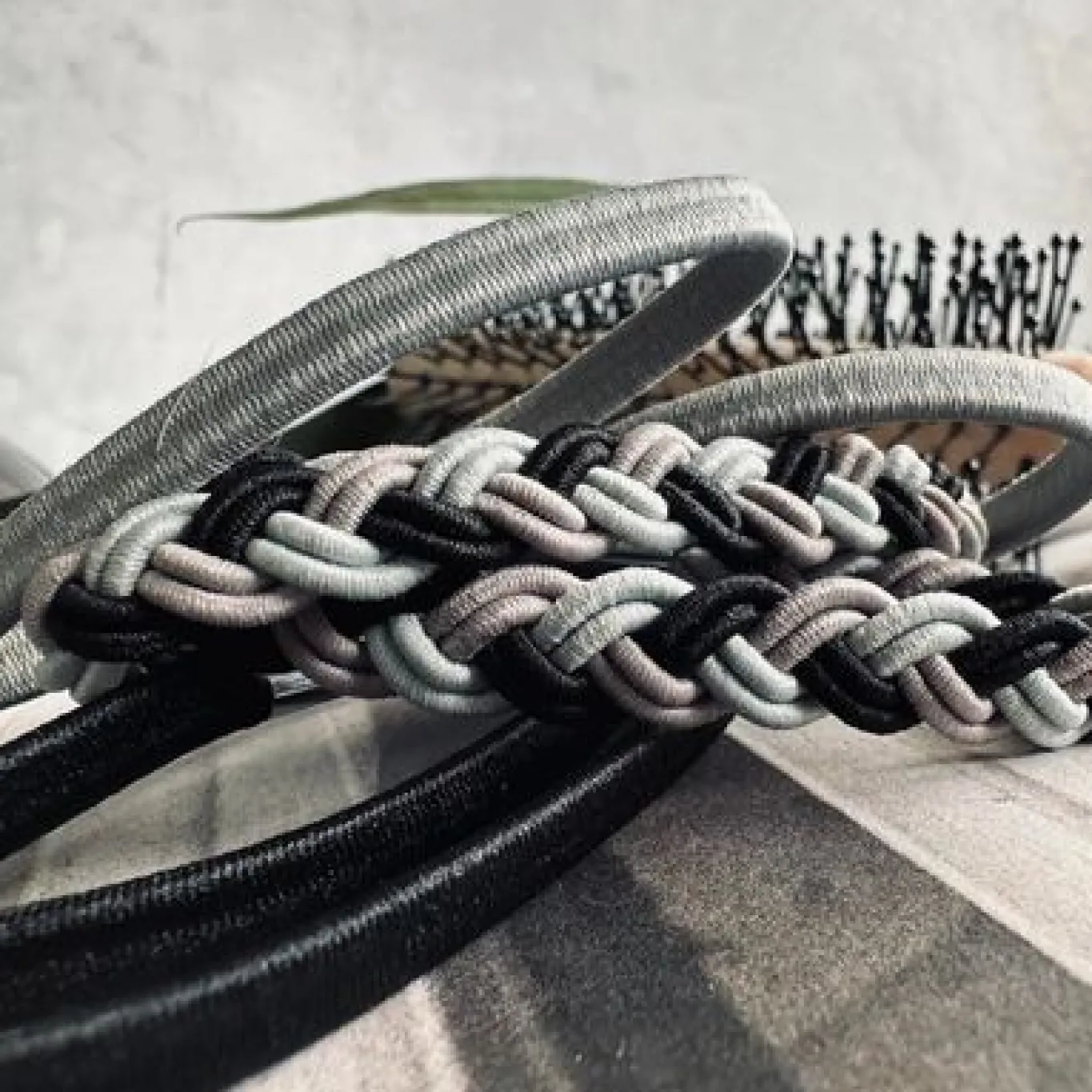 VIAMAJA Hår Accessories<Hårelastikker Black / Grey - 3 Mix