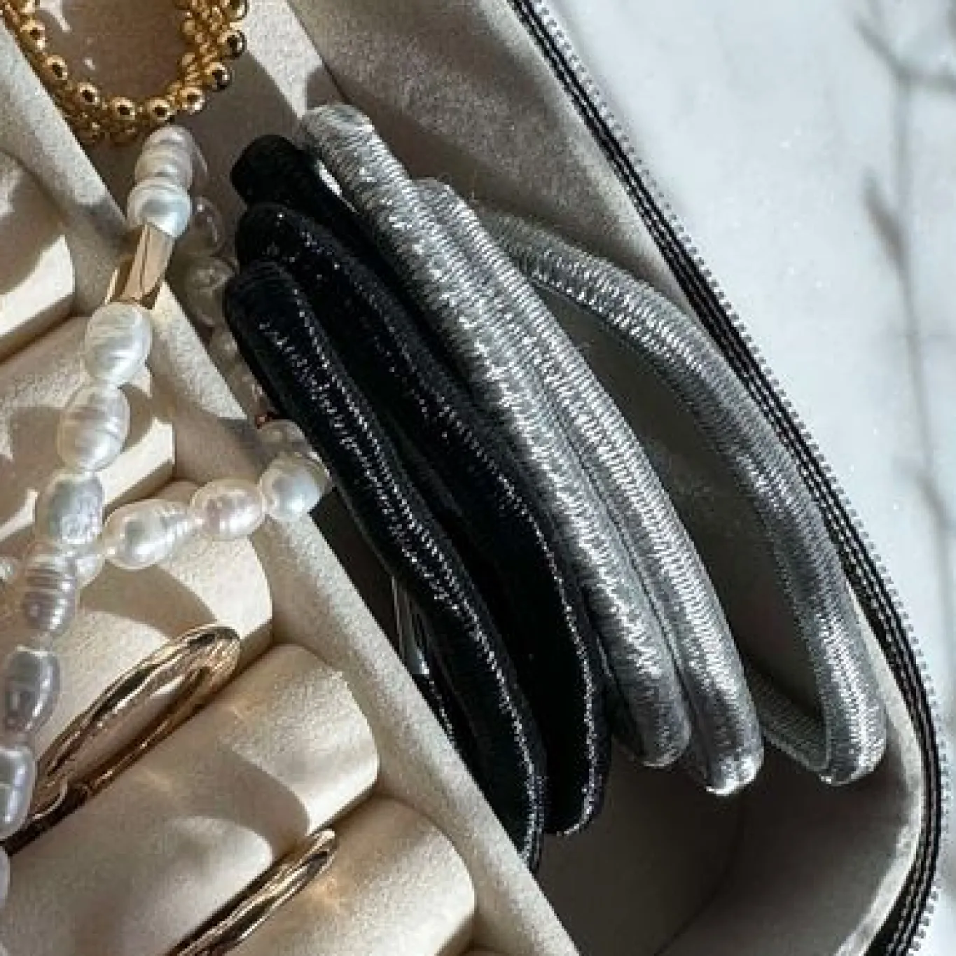 VIAMAJA Hår Accessories<Hårelastikker Black / Silver - 2 mix