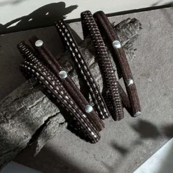 VIAMAJA Hår Accessories<Hårelastikker Brown / Silver - 3 mix