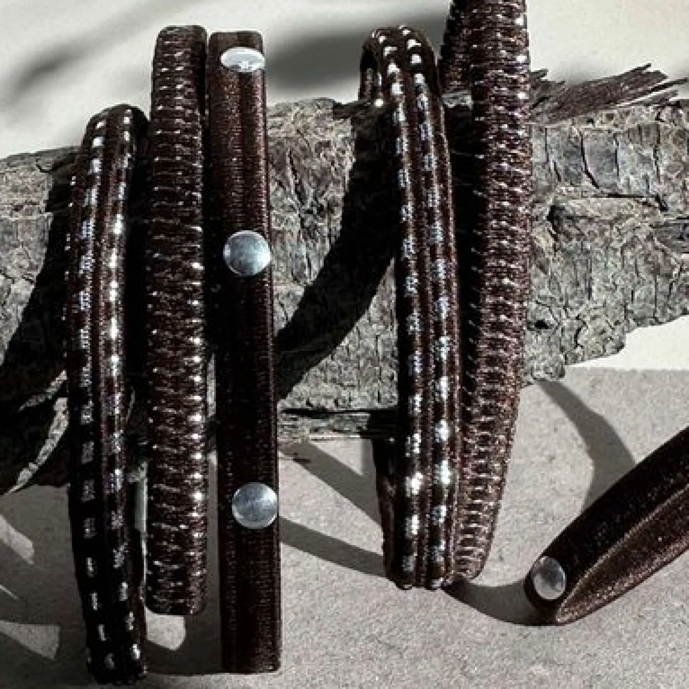 VIAMAJA Hår Accessories<Hårelastikker Brown / Silver - 3 mix