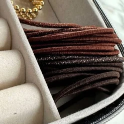 VIAMAJA Hår Accessories<Hårelastikker Brown Glitter Mini - 4 mix