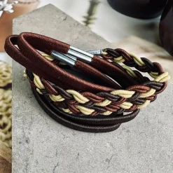 VIAMAJA Hår Accessories<Hårelastikker Brown Mix - 6 stk