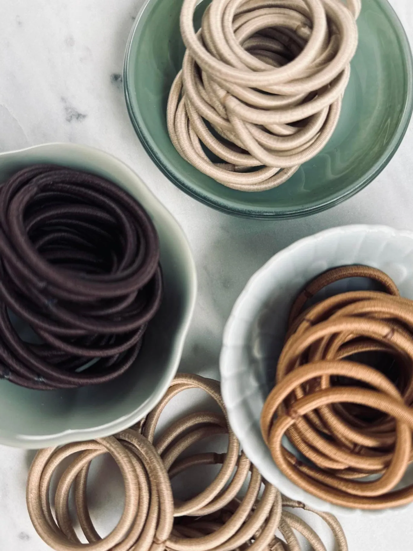 VIAMAJA Hår Accessories<Hårelastikker bundt med 84 stk i brune nuancer