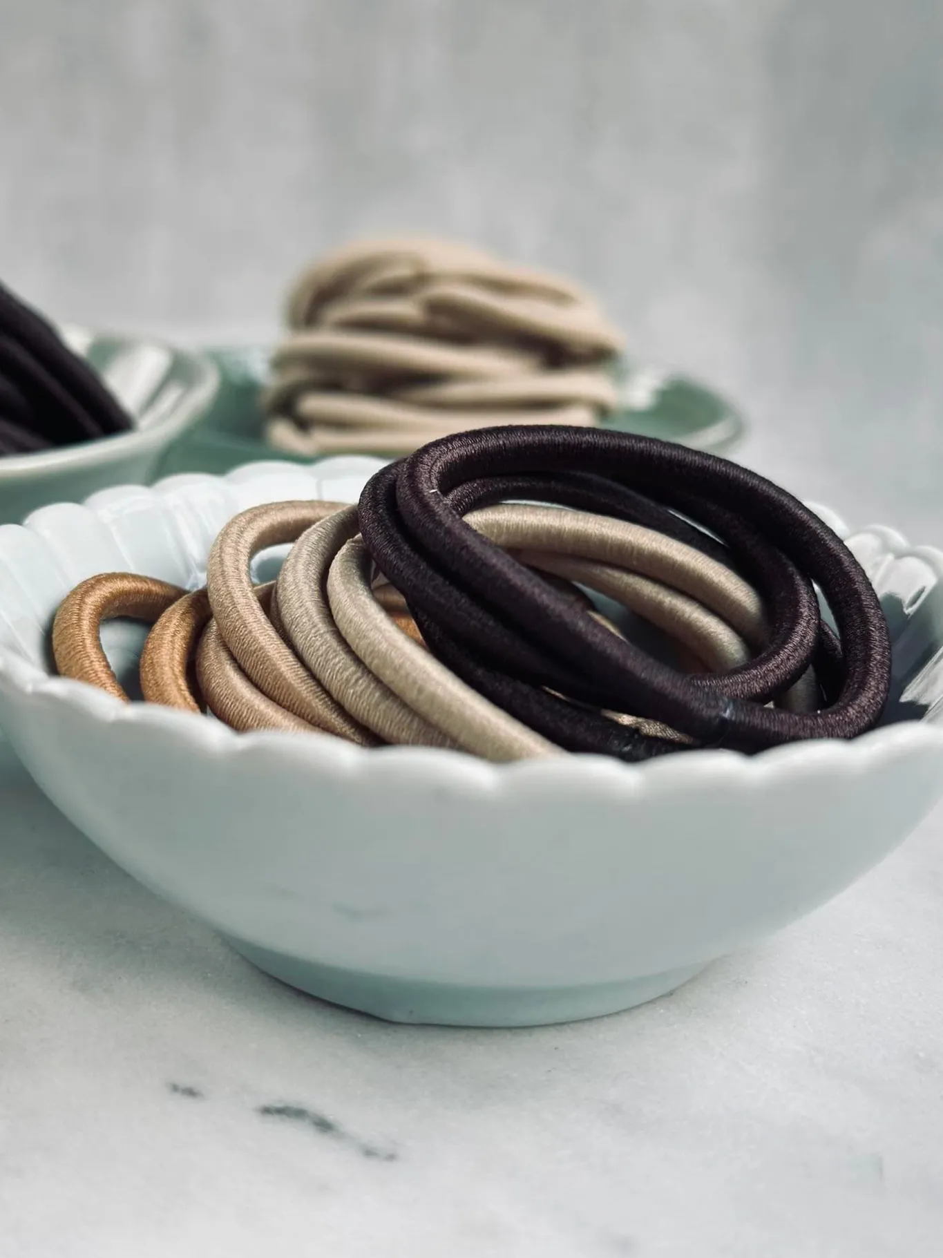 VIAMAJA Hår Accessories<Hårelastikker bundt med 84 stk i brune nuancer