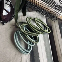 VIAMAJA Hår Accessories<Hårelastikker Green Glitter - 4 mix