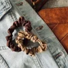 VIAMAJA Hår Accessories<Hårelastikker Scrunchie Brown - 2 stk