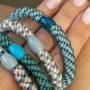 VIAMAJA Hår Accessories<Hårelastikker Supreme Aqua - 4 stk.