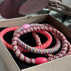 VIAMAJA Hår Accessories<Hårelastikker Supreme Slim Pink - 4 stk.