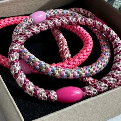 VIAMAJA Hår Accessories<Hårelastikker Supreme Slim Pink - 4 stk.