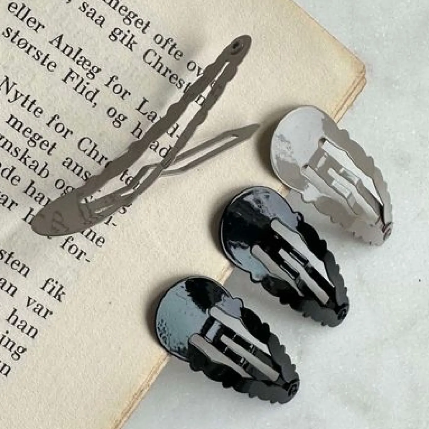 VIAMAJA Hår Accessories<Hårklemmer Mina Black / Grey 4 stk