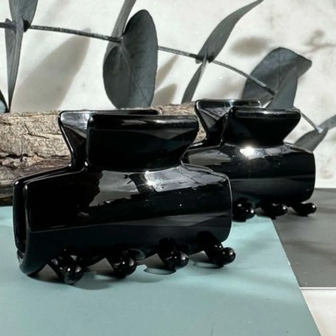 VIAMAJA Hår Accessories<Hårklemmer Shiny Black - 2 stk