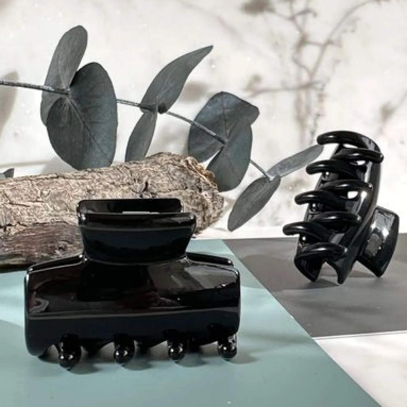 VIAMAJA Hår Accessories<Hårklemmer Shiny Black - 2 stk