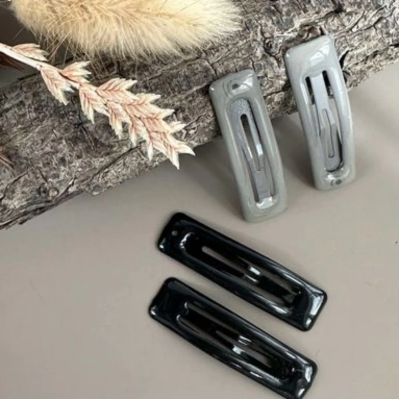VIAMAJA Hår Accessories<Hårspænder Black / Grey - 4 stk.