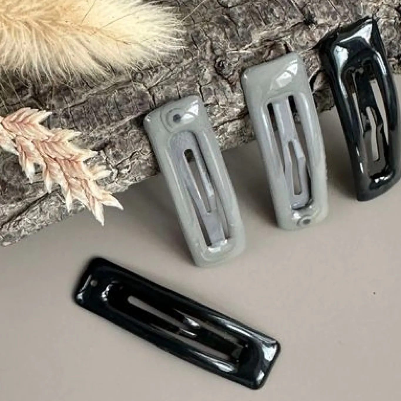 VIAMAJA Hår Accessories<Hårspænder Black / Grey - 4 stk.