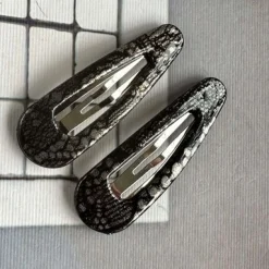 VIAMAJA Hår Accessories<Hårspænder Silver Snake - 2 stk.