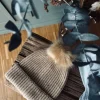 VIAMAJA Huer Og Handsker<Hue med kvast - Camel
