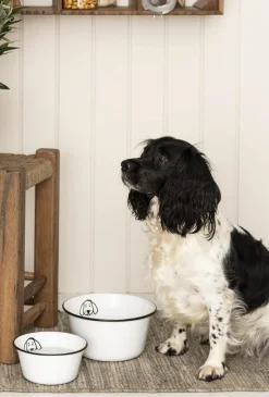 VIAMAJA Hund<Hundeskål emalje - Lille