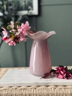 VIAMAJA Vaser|Interiør<Hyacintvase m. Blomsterkant - Rosa
