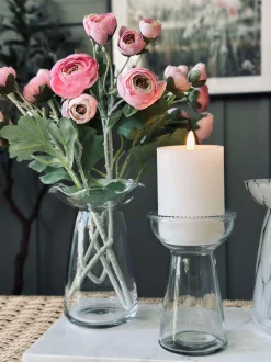 VIAMAJA Vaser|Interiør<Hyacintvase m. Blomsterkant - Klar