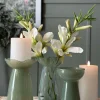 VIAMAJA Vaser|Interiør<Hyacintvase m. Blomsterkant - Grøn