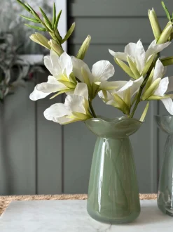 VIAMAJA Vaser|Interiør<Hyacintvase m. Blomsterkant - Grøn