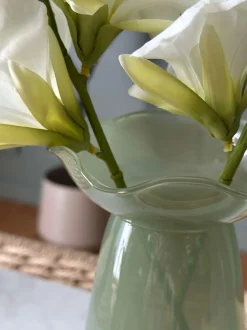 VIAMAJA Vaser|Interiør<Hyacintvase m. Blomsterkant - Grøn