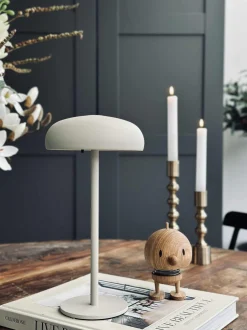 VIAMAJA Lys Og Led|Led Lamper<Isolde LED touch bordlampe. Sort/Beige