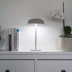 VIAMAJA Lys Og Led|Led Lamper<Isolde LED touch bordlampe. Sort/Beige