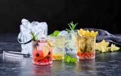 VIAMAJA Krus, Kopper Og Glas<Isspand med 4 glas