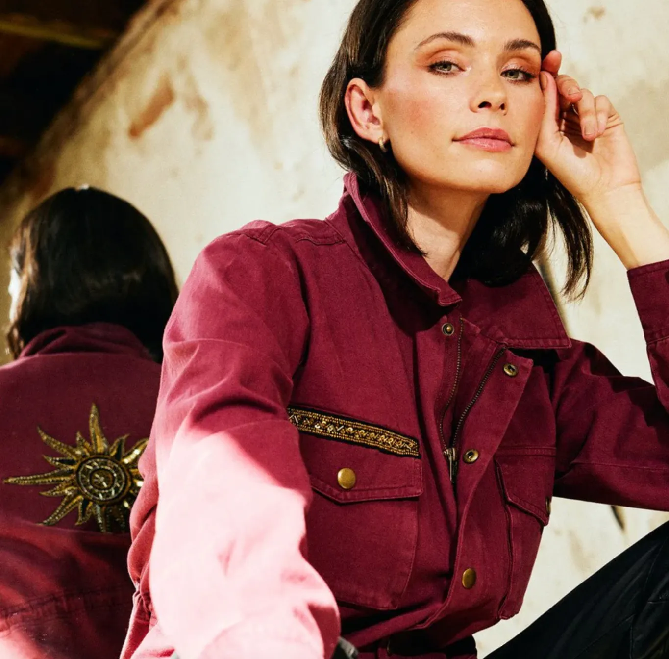 VIAMAJA Jakker<Jakke cargo - Burgundy