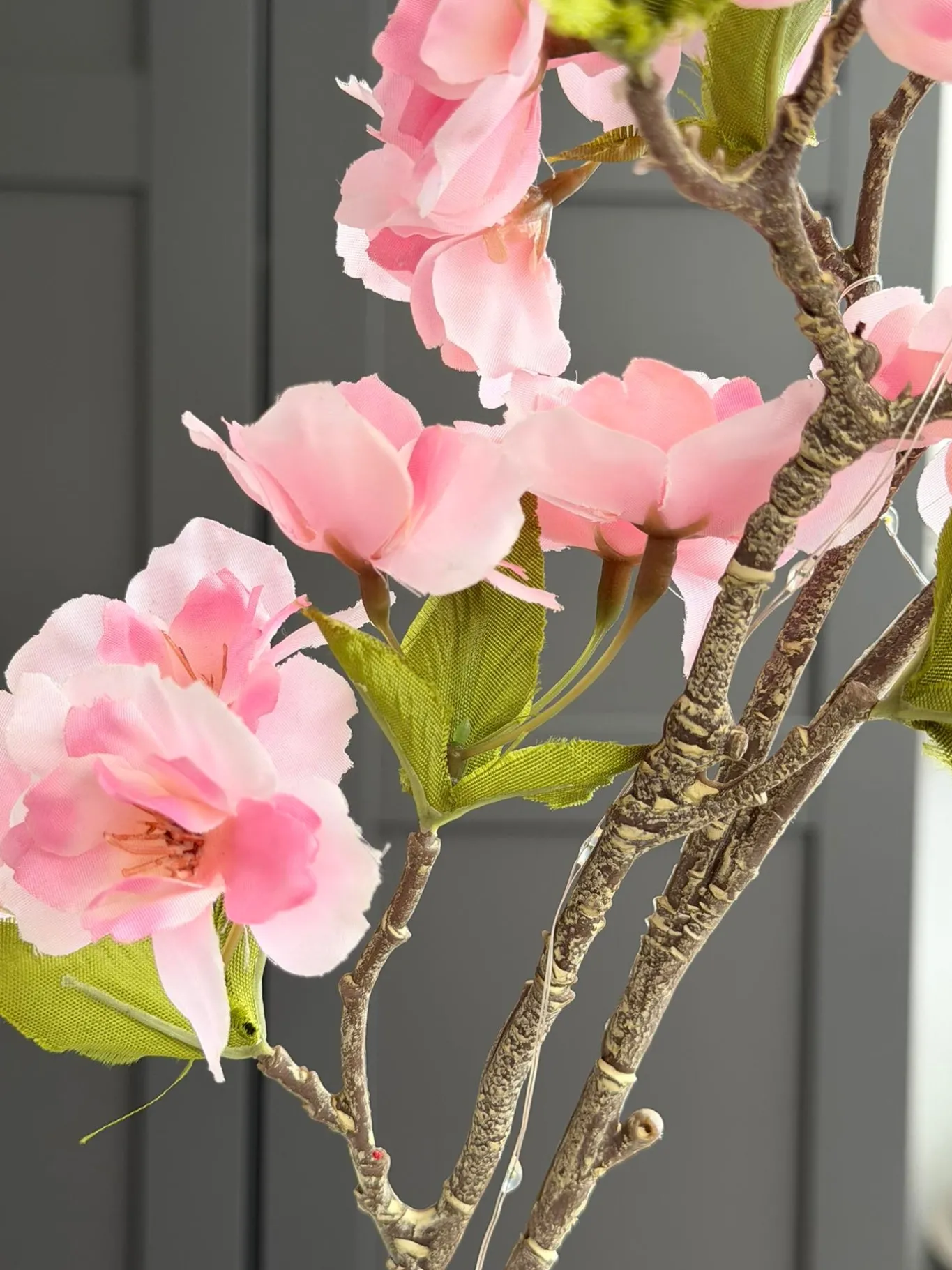 VIAMAJA Blomster<Japansk Kirsebærgren med lys - Rosa