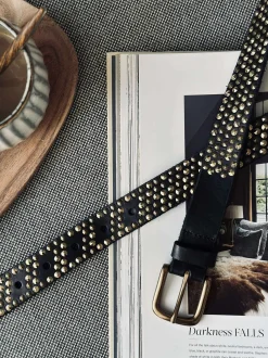 VIAMAJA Bælter<Jeans bælte med nitter - Black / gold