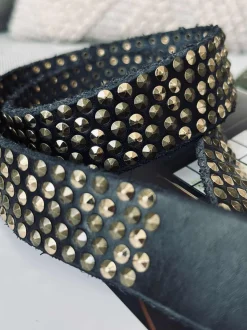 VIAMAJA Bælter<Jeans bælte med nitter - Black / gold