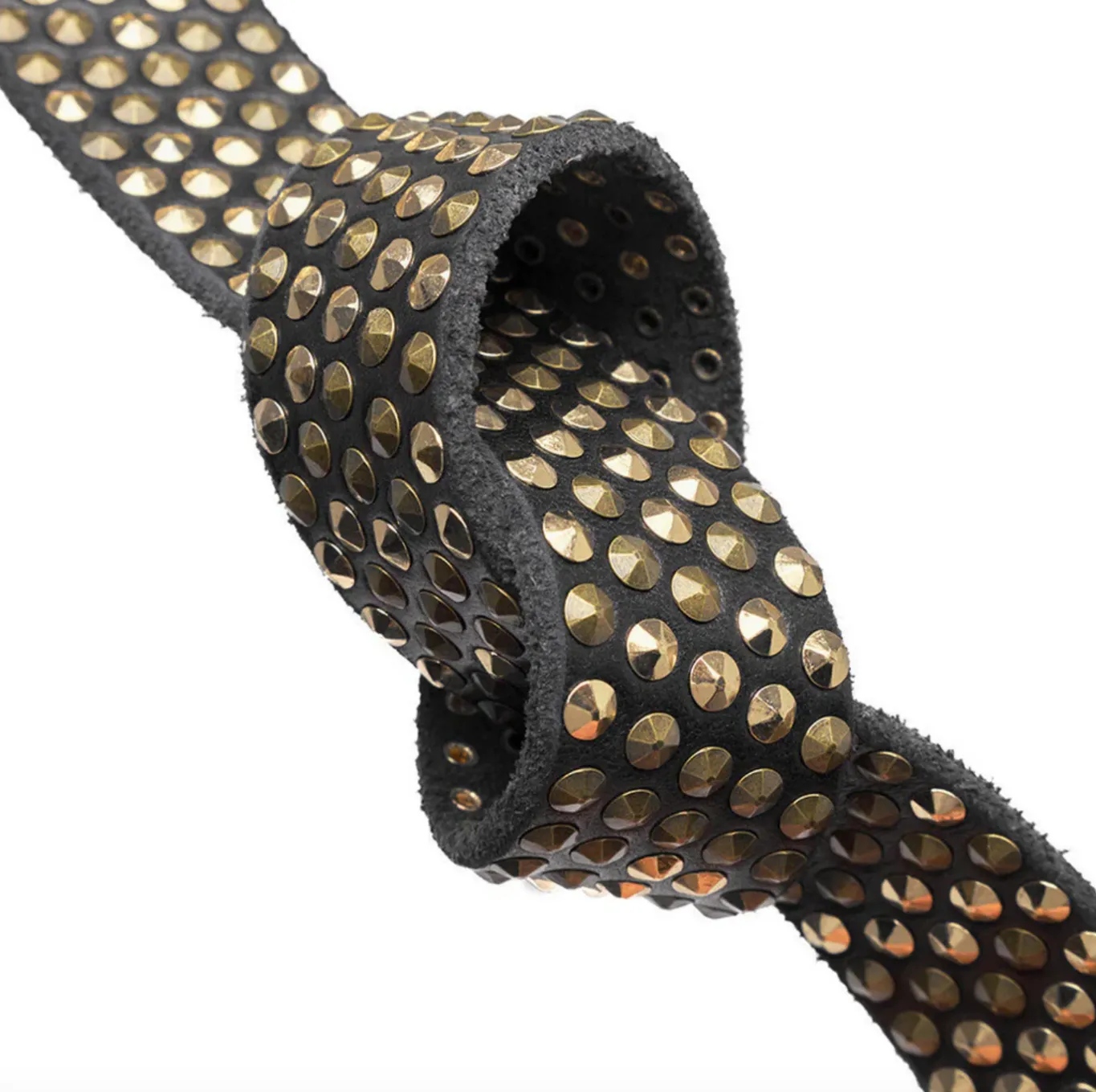 VIAMAJA Bælter<Jeans bælte med nitter - Black / gold