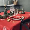 VIAMAJA Duge Og Mundservietter|Jul<Juledug Rød JUL med broderi - Flere størrelser