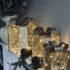 VIAMAJA Led Jul|Led Dekoration<Julegaver med led lys - 3 stk.