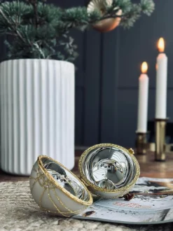 VIAMAJA Jul<Julekugler i glas GOLD - Pakke med 3 stk