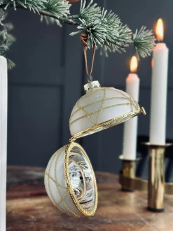 VIAMAJA Jul<Julekugler i glas GOLD - Pakke med 3 stk
