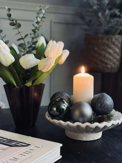 VIAMAJA Jul|Restparti<Julekugler Navy - 10stk.