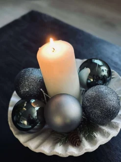 VIAMAJA Jul|Restparti<Julekugler Navy - 10stk.