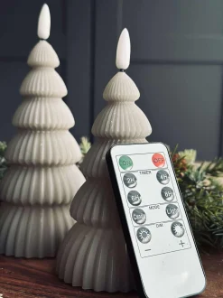 VIAMAJA Lys Og Led|Led Bloklys<Juletræ med led lys - Sæt med 2 stk. Sand