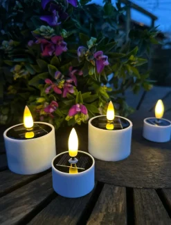 VIAMAJA Lys Og Led|Udendørs Led<Jumbo solcelle fyrfadslys - Sæt med 2 stk